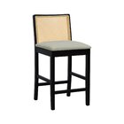 Banqueta Média Pérola Madeira Maciça Com Telinha C/ 62cm Altu