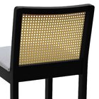 Banqueta Média Pérola Madeira Maciça Com Telinha C/ 62cm Altu