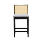 Banqueta Média Pérola Madeira Maciça Com Telinha C/ 62cm Altu