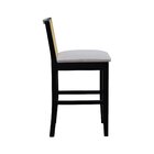 Banqueta Média Pérola Madeira Maciça Com Telinha C/ 62cm Altu