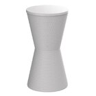 Banqueta Média Polipropileno Sem Encosto Dub Branco