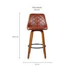 Banqueta Milão Marrom