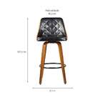 Banqueta Milão Preta