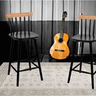 Banqueta Milena  Preto/natural