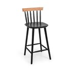 Banqueta Milena  Preto/natural