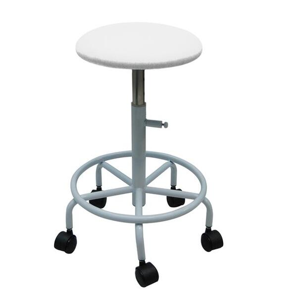 Banqueta Mocho Giratória Arktus Pa00268a Redonda Branca