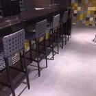 Banqueta Moderna Alta Com Encosto Bar Varanda Sala Cozinha