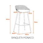 Banqueta Monaco -  Nude