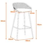 Banqueta Monaco - Azul Marinho