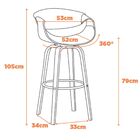 Banqueta Munique - Preta