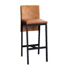 Banqueta Nápoles  Preto/caramelo