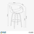 Banqueta Nicole Ii Creme