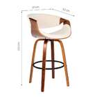 Banqueta Nicole Ii Creme