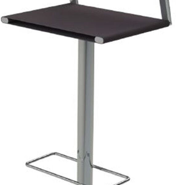 Banqueta Norton Preta Couro Prensado Base Cromada 1 03 Mt (al