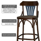 Banqueta Opzione 102,5 Cm 427 Imbuia/azul Noite - Maxima