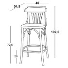 Banqueta Opzione- Máxima - Azul