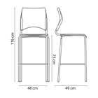 Banqueta Paládio Preta