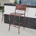 Banqueta Para Balcão Alta Com Encosto