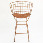 Banqueta Para Bancada Maciça Alta Bertóia Cobre Altura 80cm -