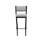 Banqueta Para Bar Alta Empilhável Cor Preta Assento E Encosto