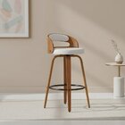 Banqueta Para Cozinha Alta Giratória Madeira Roma Branco