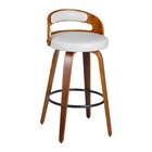 Banqueta Para Cozinha Alta Giratória Madeira Roma Rivatti Bra
