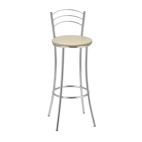 Banqueta Para Cozinha Bc26/a A110 Cromado/bege