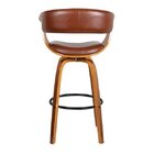 Banqueta Para Cozinha Betim Base Madeira Marrom