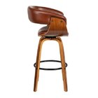 Banqueta Para Cozinha Betim Base Madeira Marrom