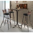 Banqueta Para Cozinha Em Aço E Junco Bistrô Confort Mais Deco