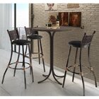 Banqueta Para Cozinha Em Aço E Junco Bistrô Confort Mais Deco