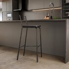 Banqueta Para Cozinha Flex Ref B270 Preto/preto