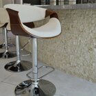 Banqueta Para Cozinha Giratória Base Disco Com Apoio Nicole C