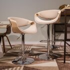 Banqueta Para Cozinha Giratória Base Disco Com Apoio Nicole M