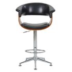 Banqueta Para Cozinha Giratória Brenna Base Estrela Pu Sintét