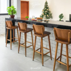 Banqueta Para Cozinha Madeira Alta Bar Imbuia