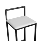 Banqueta Para Cozinha Premium Craqueada Branco