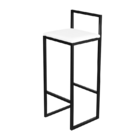 Banqueta Para Cozinha Premium Craqueada Branco