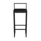 Banqueta Para Cozinha Premium Craqueada Preto