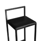 Banqueta Para Cozinha Premium Craqueada Preto