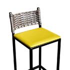 Banqueta Para Cozinha Ratan Industrial Premium Amarelo