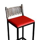 Banqueta Para Cozinha Ratan Industrial Premium Vermelho