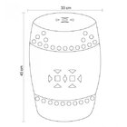 Banqueta Para Jardim Hong Kong Seat Garden Vermelho