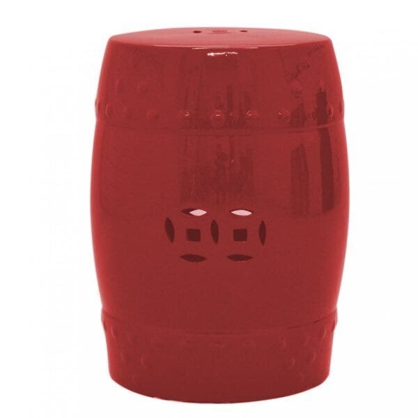 Banqueta Para Jardim Hong Kong Seat Garden Vermelho