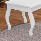 Banqueta Para Penteadeira 100% Mdf Seul Branco