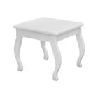 Banqueta Para Penteadeira 100% Mdf Seul Branco