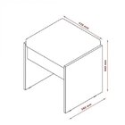 Banqueta Para Penteadeira Almofadada Versátil  Branco