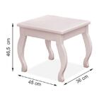 Banqueta Para Penteadeira Camarim - Móveis Luapa