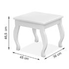 Banqueta Para Penteadeira Camarim - Móveis Luapa