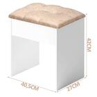 Banqueta Para Penteadeira Estofada Branca Camarim Luxo